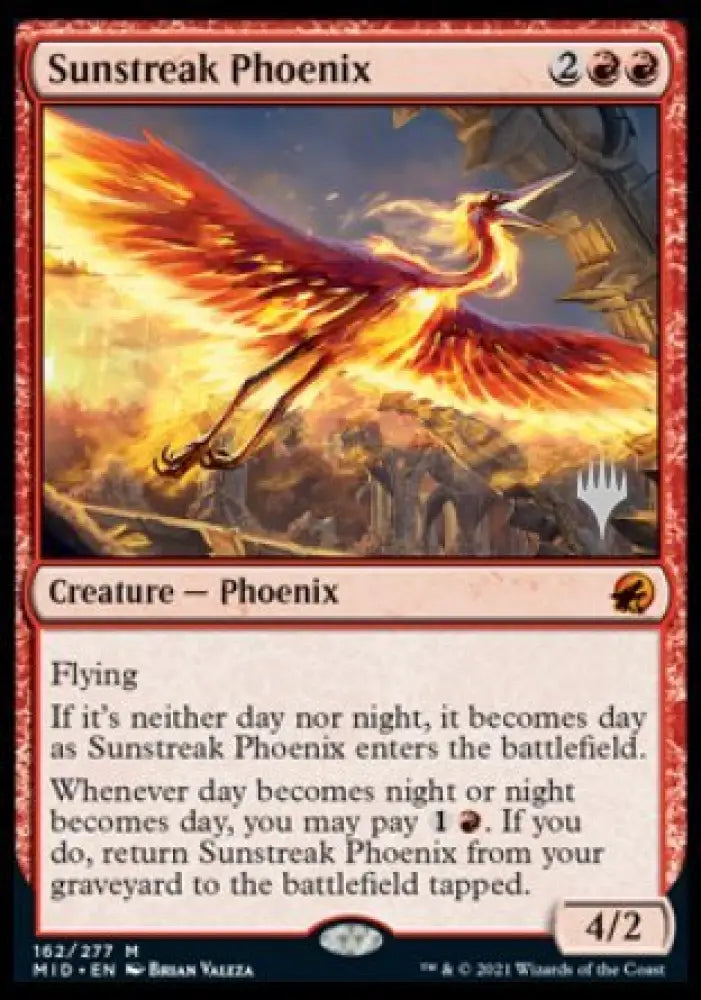 Sunstreak Phoenix (Promo Pack) [Innistrad: Midnight Hunt Promos] - MTG Single