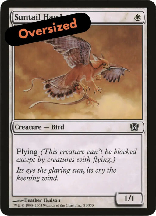 Suntail Hawk (Oversized) [Eighth Edition Box Topper] - MTG Single