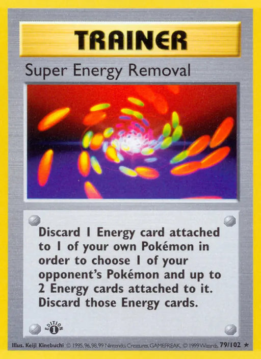 Super Energy Removal (79/102) (Shadowless) [Base Set 1st Edition] - Pokemon Single