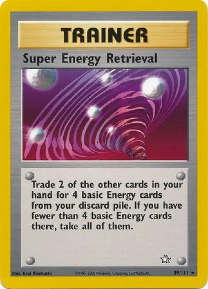 Super Energy Retrieval (89/111) [Neo Genesis Unlimited] - Pokemon Single