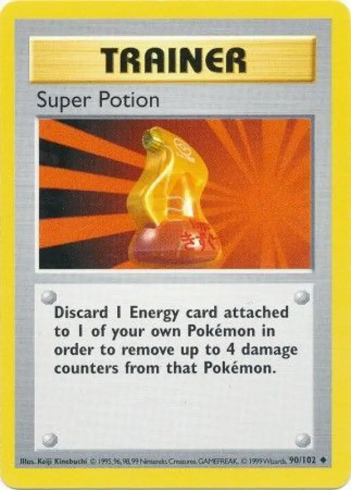 Super Potion (90/102) [Base Set Shadowless Unlimited] - Pokemon Single