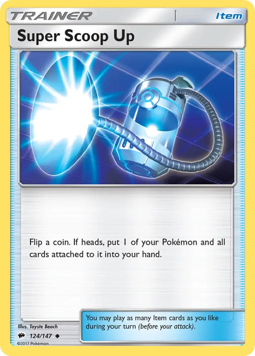 Super Scoop Up (124/147) [Sun & Moon: Burning Shadows] - Pokemon Single