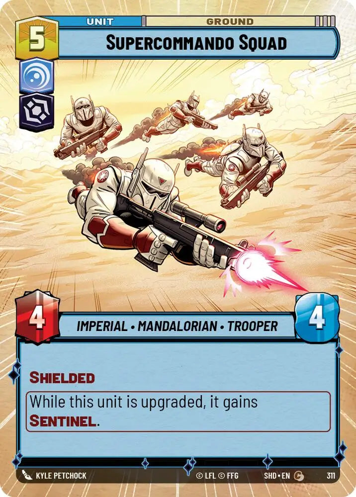 Supercommando Squad (Hyperspace) (311) [Shadows of the Galaxy] - Star Wars: Unlimited Single