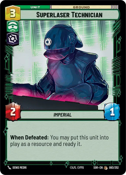 Superlaser Technician (083/252) [Spark of Rebellion] - Star Wars: Unlimited Single