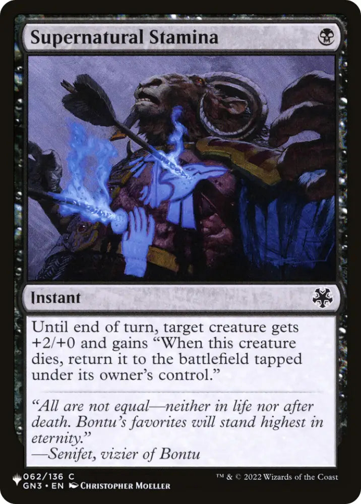 Supernatural Stamina [The List] - MTG Single