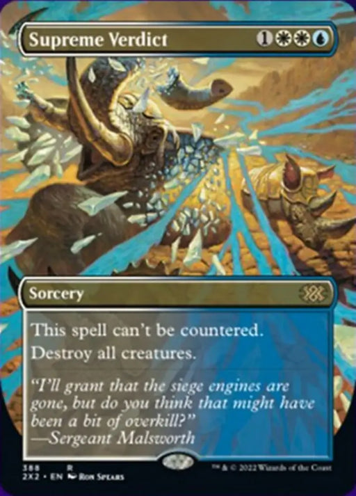 Supreme Verdict (Borderless Alternate Art) [Double Masters 2022] - MTG Single