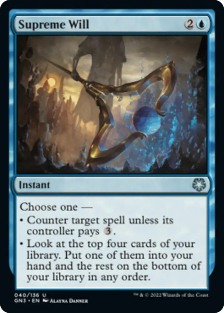 Supreme Will [Game Night: Free-for-All] - MTG Single