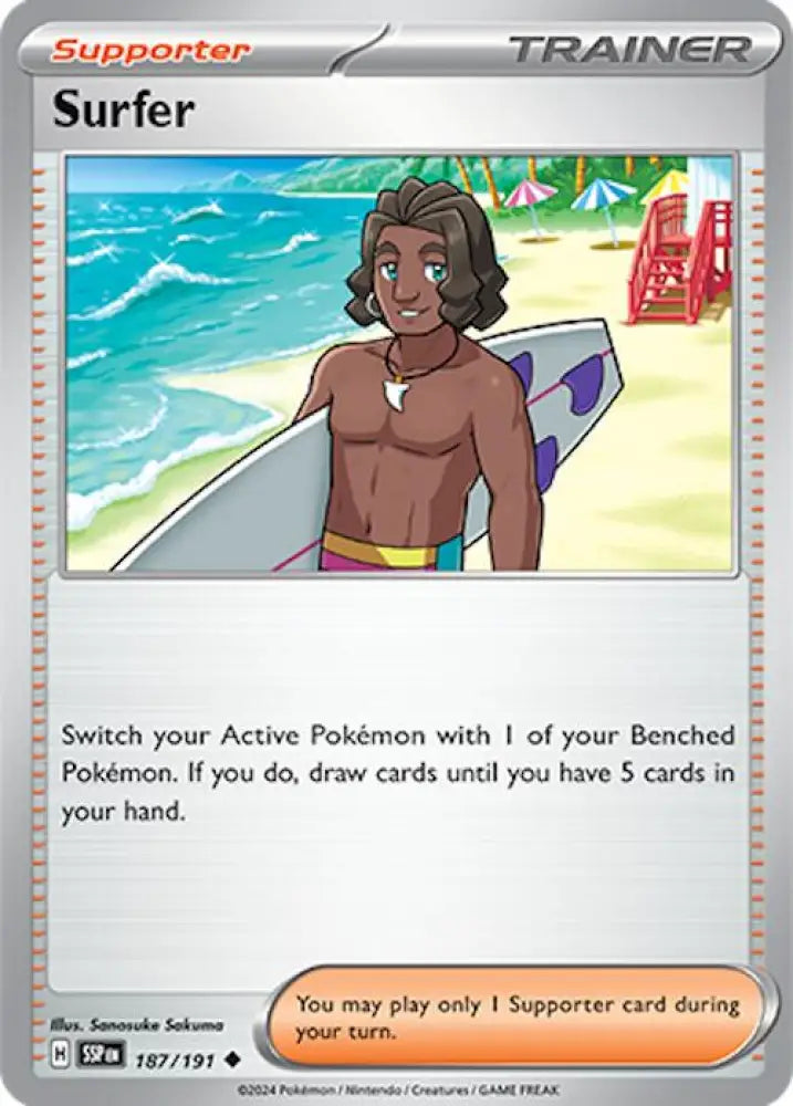 Surfer (187/191) [Scarlet & Violet: Surging Sparks] - Pokemon Single