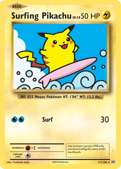Surfing Pikachu (111/108) [XY: Evolutions] - Pokemon Single