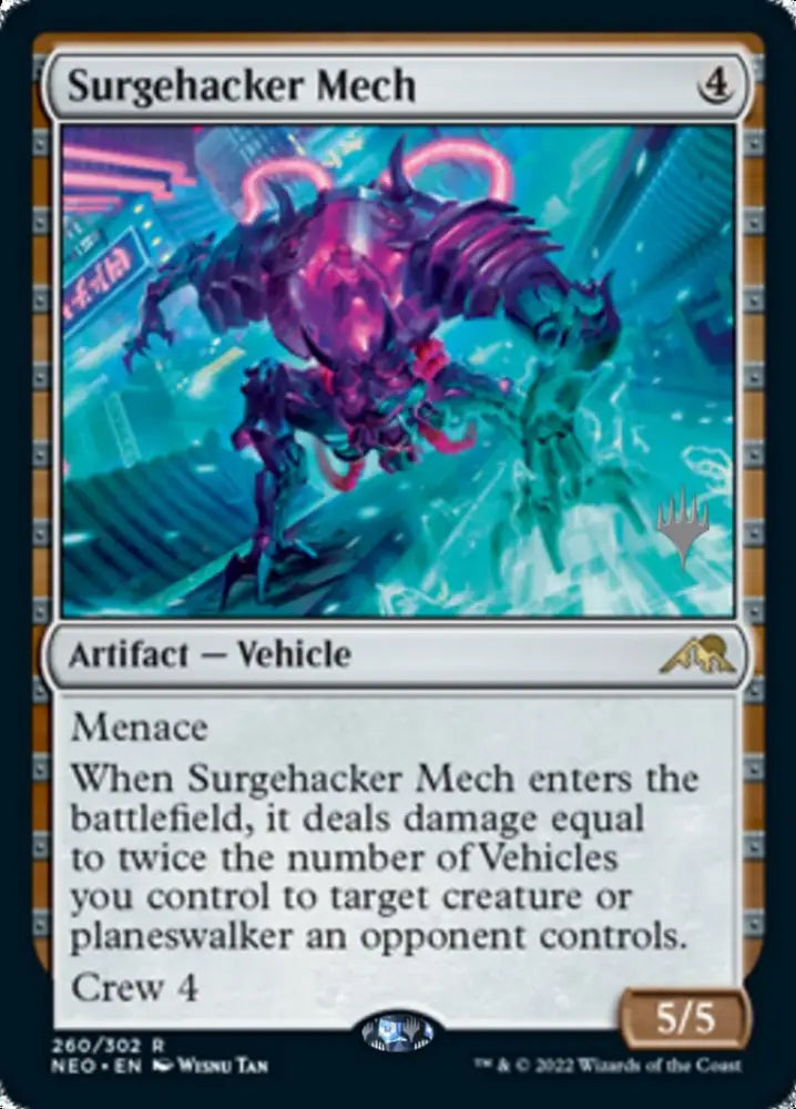 Surgehacker Mech (Promo Pack) [Kamigawa: Neon Dynasty Promos] - MTG Single