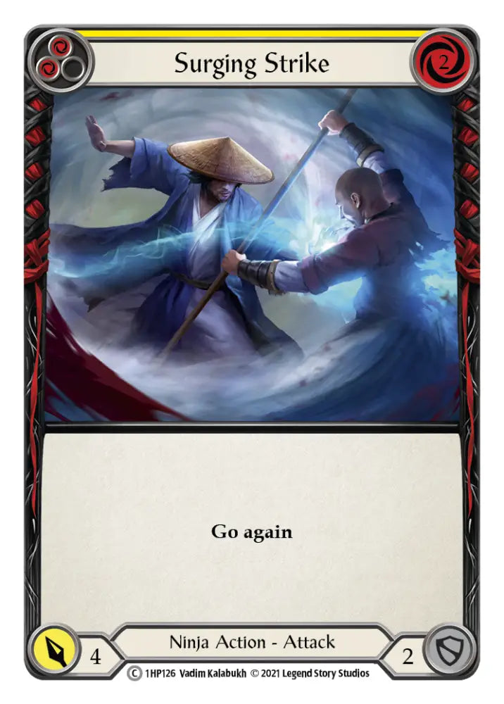 Surging Strike (Yellow) [1HP126] (History Pack 1) - Flesh And Blood Single