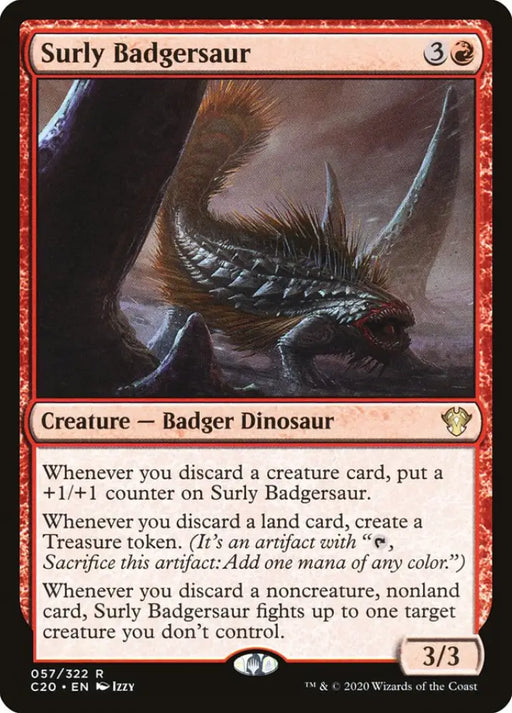 Surly Badgersaur [Commander 2020] - MTG Single