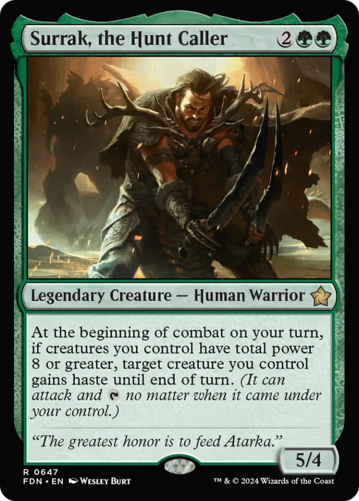 Surrak the Hunt Caller [Foundations] - MTG Single