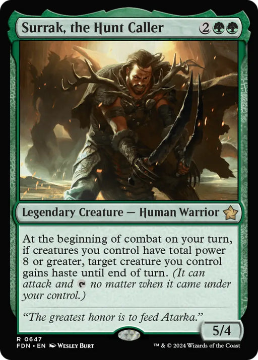 Surrak the Hunt Caller [Foundations] - MTG Single
