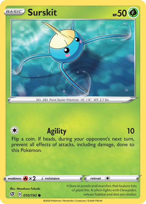 Surskit (010/192) [Sword & Shield: Rebel Clash] - Pokemon Single