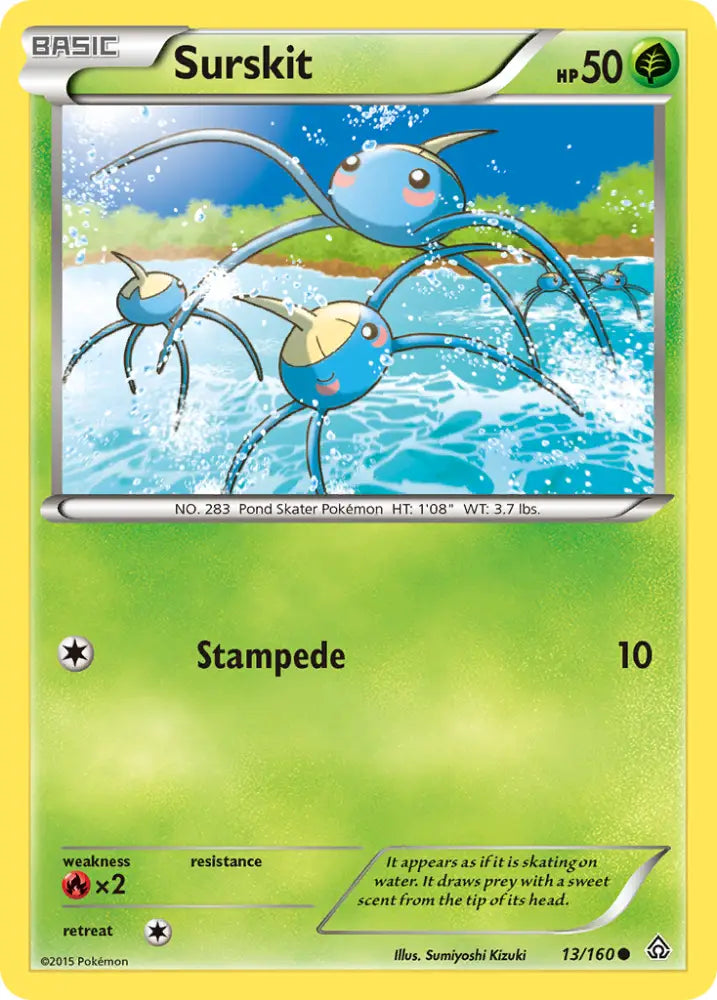 Surskit (13/160) [XY: Primal Clash] - Pokemon Single