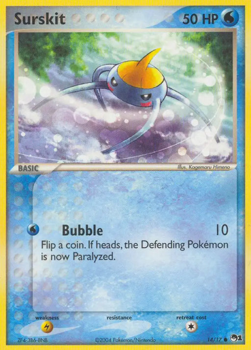 Surskit (14/17) [POP Series 1] - Pokemon Single