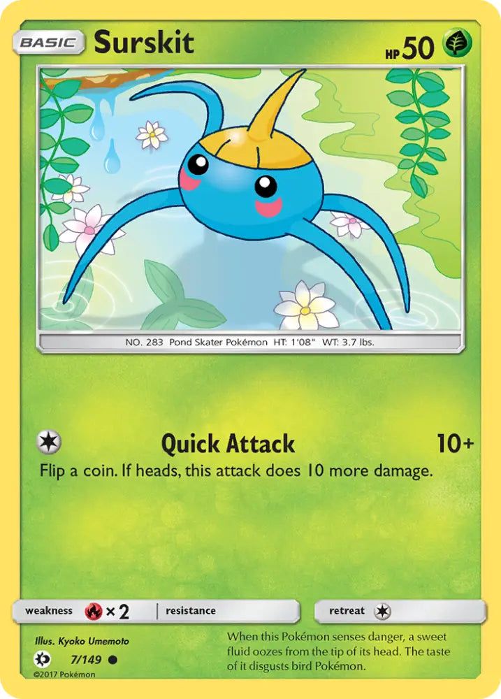 Surskit (7/149) [Sun & Moon: Base Set] - Pokemon Single