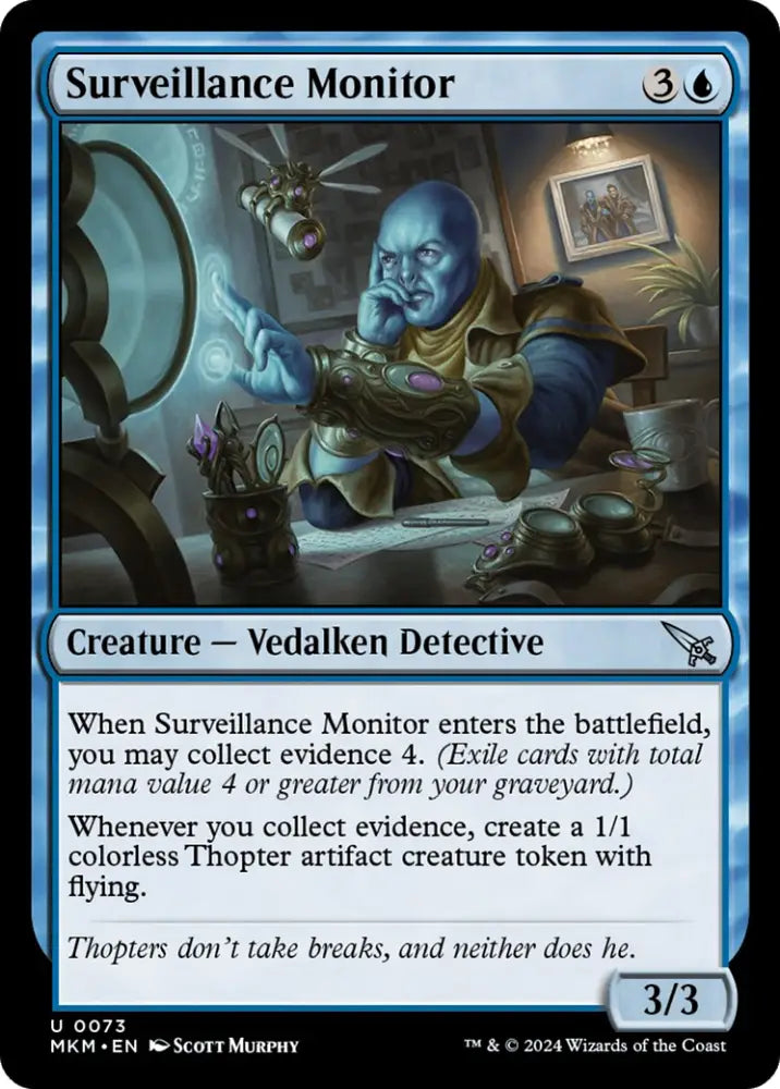 Surveillance Monitor (White) [Murders at Karlov Manor] - MTG Single