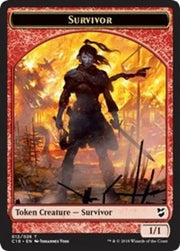 Survivor // Myr (023) Double-Sided Token [Commander 2018 Tokens] - MTG Single