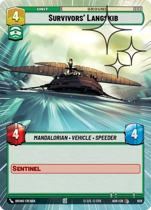 Survivors' Langskib (Hyperspace Foil) (628) [Ashes of the Empire]