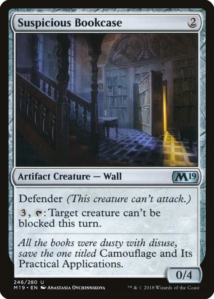 Suspicious Bookcase [Core Set 2019] - MTG Single