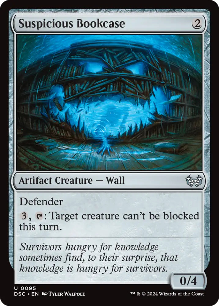 Suspicious Bookcase [Duskmourn: House of Horror Commander] - MTG Single
