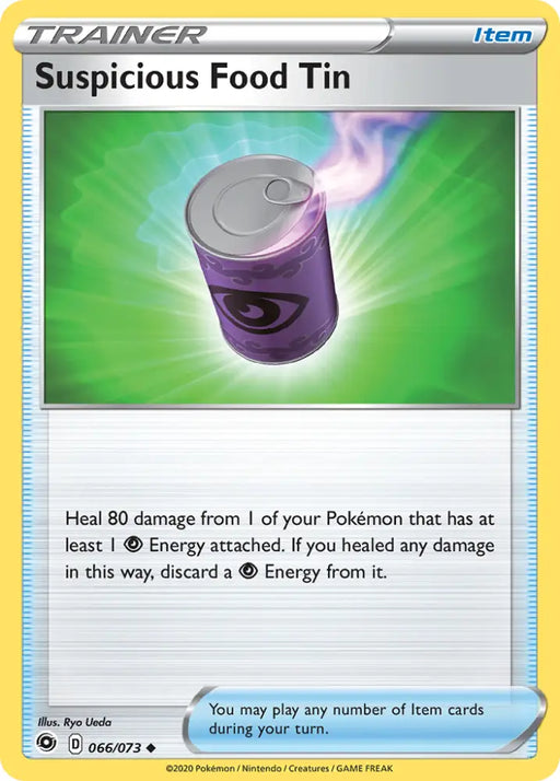 Suspicious Food Tin (066/073) [Sword & Shield: Champion’s Path] - Pokemon Single