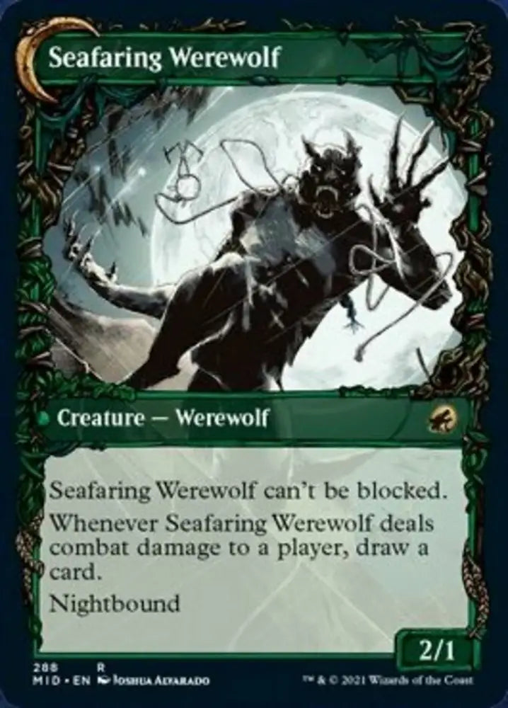 Suspicious Stowaway // Seafaring Werewolf (Showcase Equinox) [Innistrad: Midnight Hunt] - MTG Single