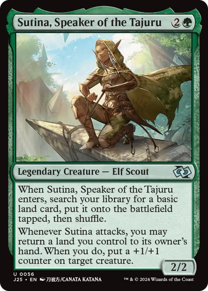 Sutina Speaker of the Tajuru (Anime) [Foundations Jumpstart] - MTG Single