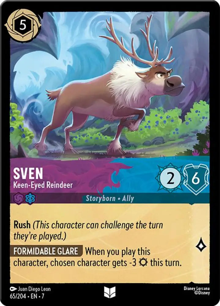Sven - Keen-Eyed Reindeer (65/204) [Archazia’s Island] - Lorcana Single