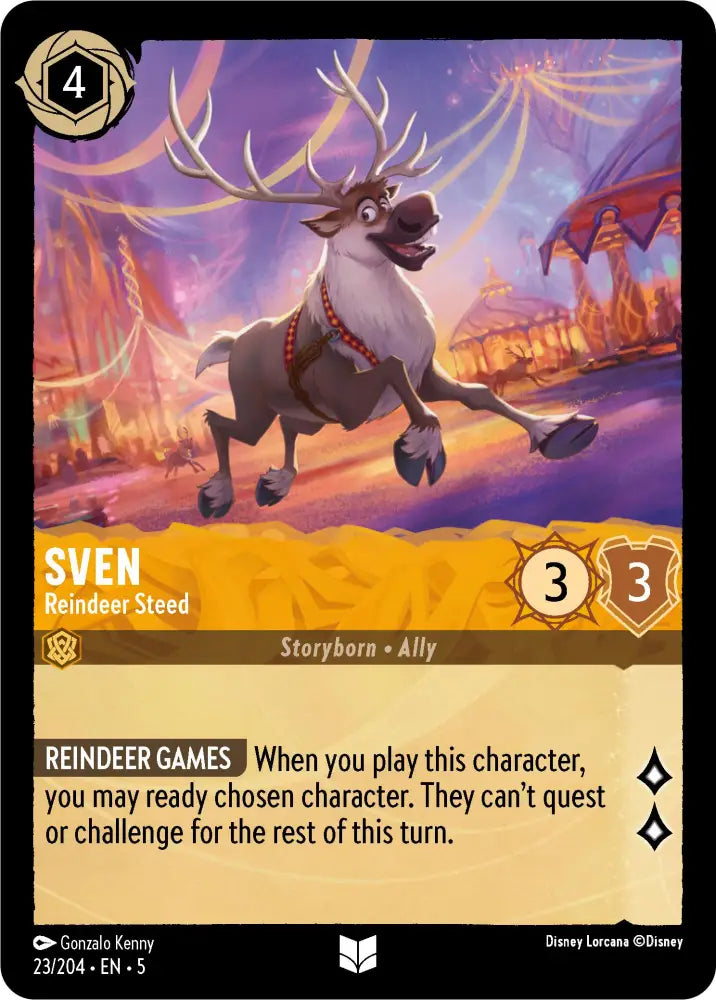 Sven - Reindeer Steed (23/204) [Shimmering Skies] - Lorcana Single