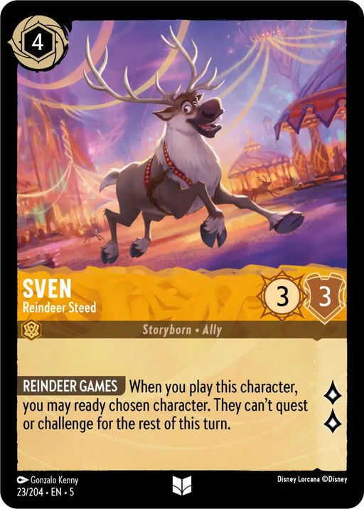 Sven - Reindeer Steed (23/204) [Shimmering Skies] - Lorcana Single