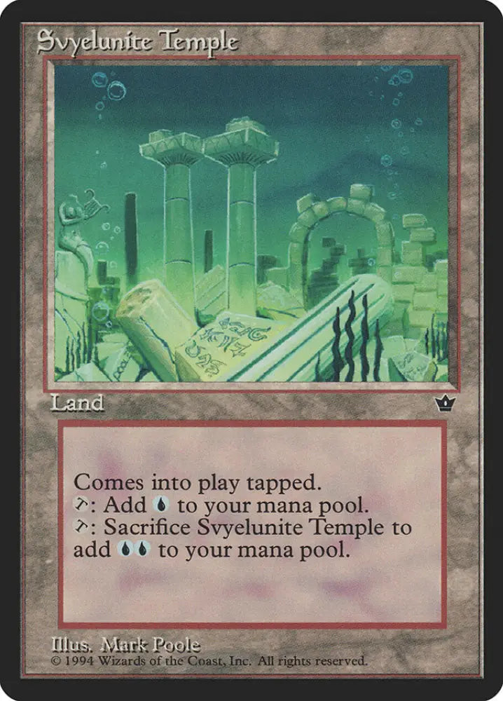Svyelunite Temple [Fallen Empires] - MTG Single