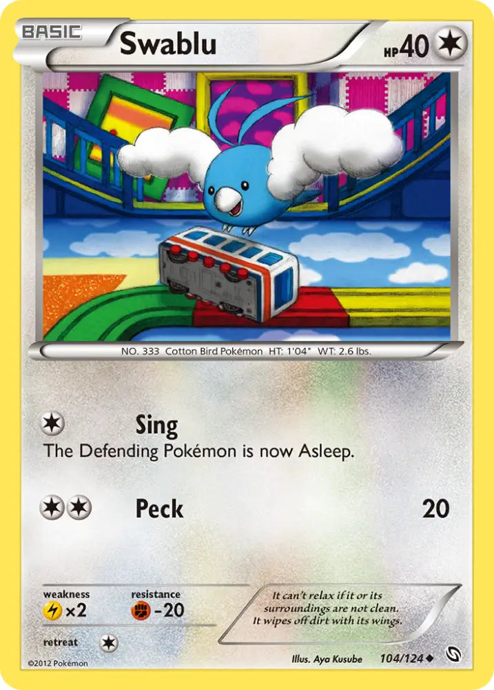 Swablu (104/124) [Black & White: Dragons Exalted] - Pokemon Single