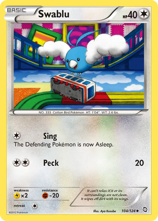 Swablu (104/124) [Black & White: Dragons Exalted] - Pokemon Single