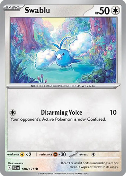 Swablu (148/191) [Scarlet & Violet: Surging Sparks] - Pokemon Single