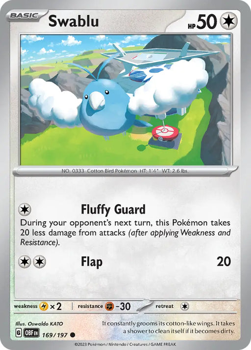 Swablu (169/197) [Scarlet & Violet: Obsidian Flames] - Pokemon Single