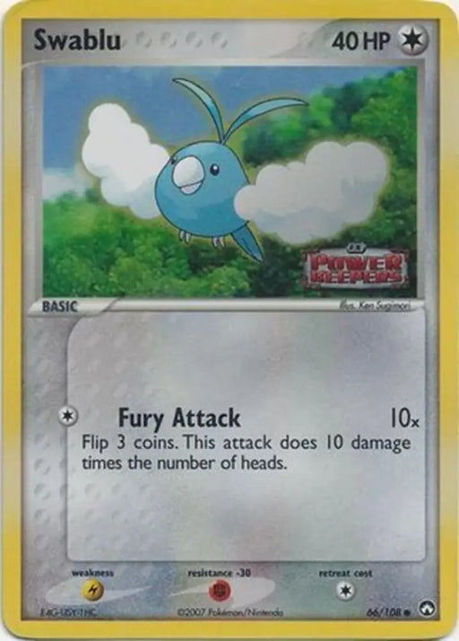 Swablu (66/108) (Stamped) [EX: Power Keepers] - Pokemon Single