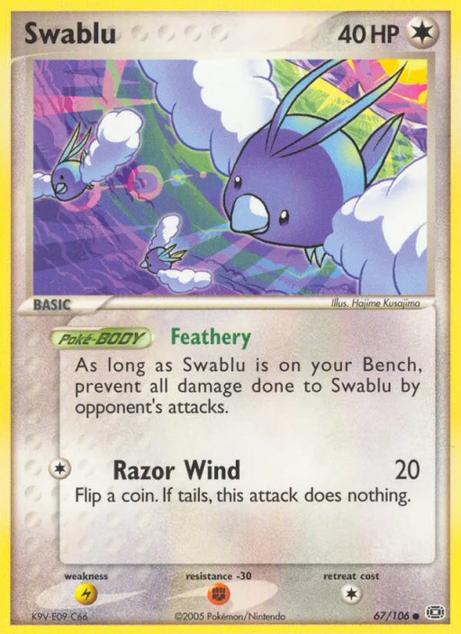 Swablu (67/106) [EX: Emerald] - Pokemon Single