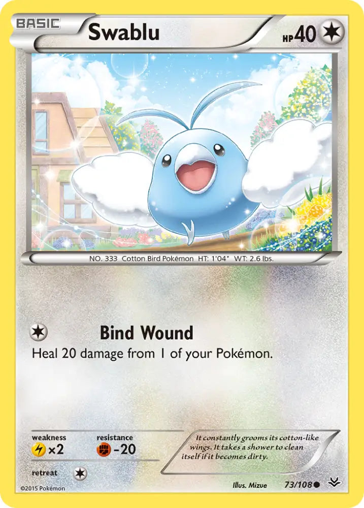 Swablu (73/108) [XY: Roaring Skies] - Pokemon Single