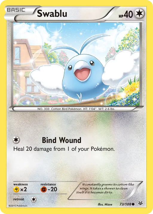Swablu (73/108) [XY: Roaring Skies] - Pokemon Single