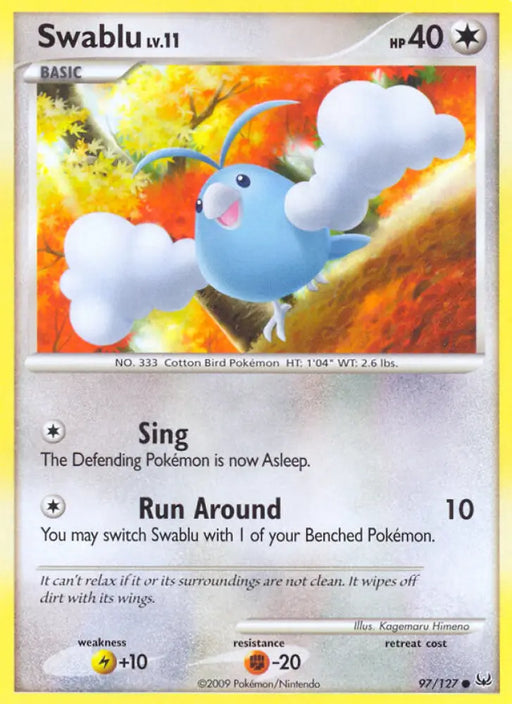 Swablu (97/127) [Platinum: Base Set] - Pokemon Single