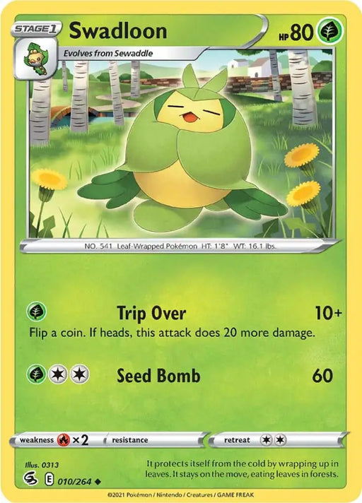 Swadloon (010/264) [Sword & Shield: Fusion Strike] - Pokemon Single