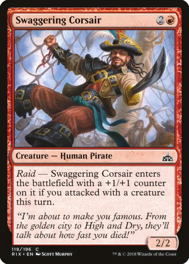 Swaggering Corsair [Rivals of Ixalan] - MTG Single