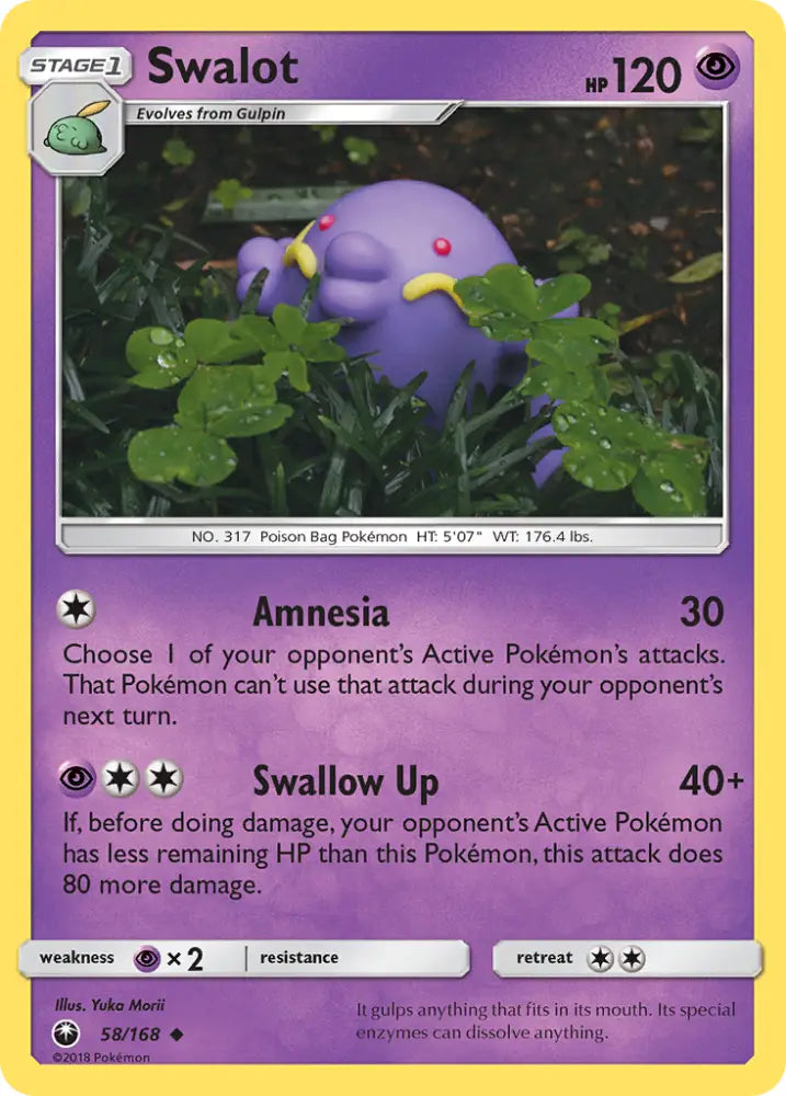 Swalot (58/168) [Sun & Moon: Celestial Storm] - Pokemon Single