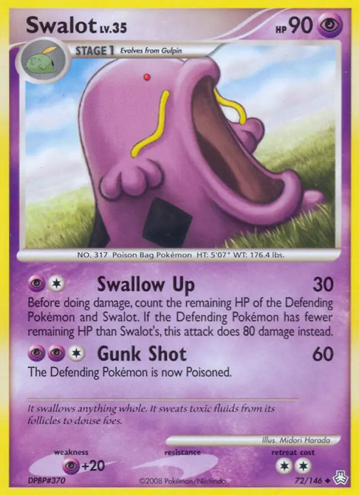Swalot (72/146) [Diamond & Pearl: Legends Awakened] - Pokemon Single