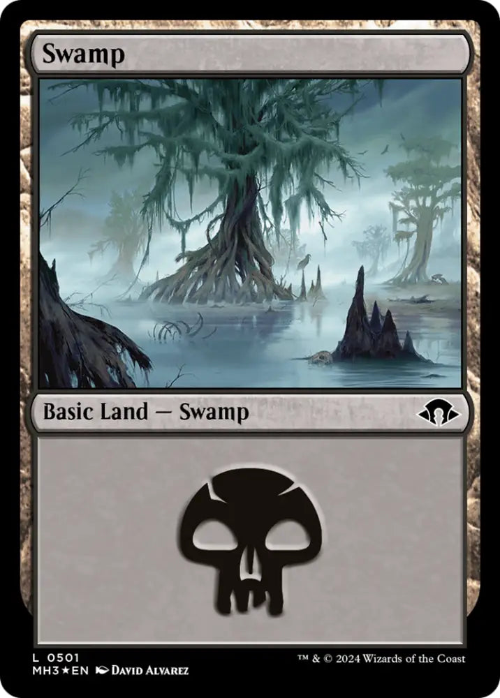 Swamp (0501) (Ripple Foil) [Modern Horizons 3] - MTG Single
