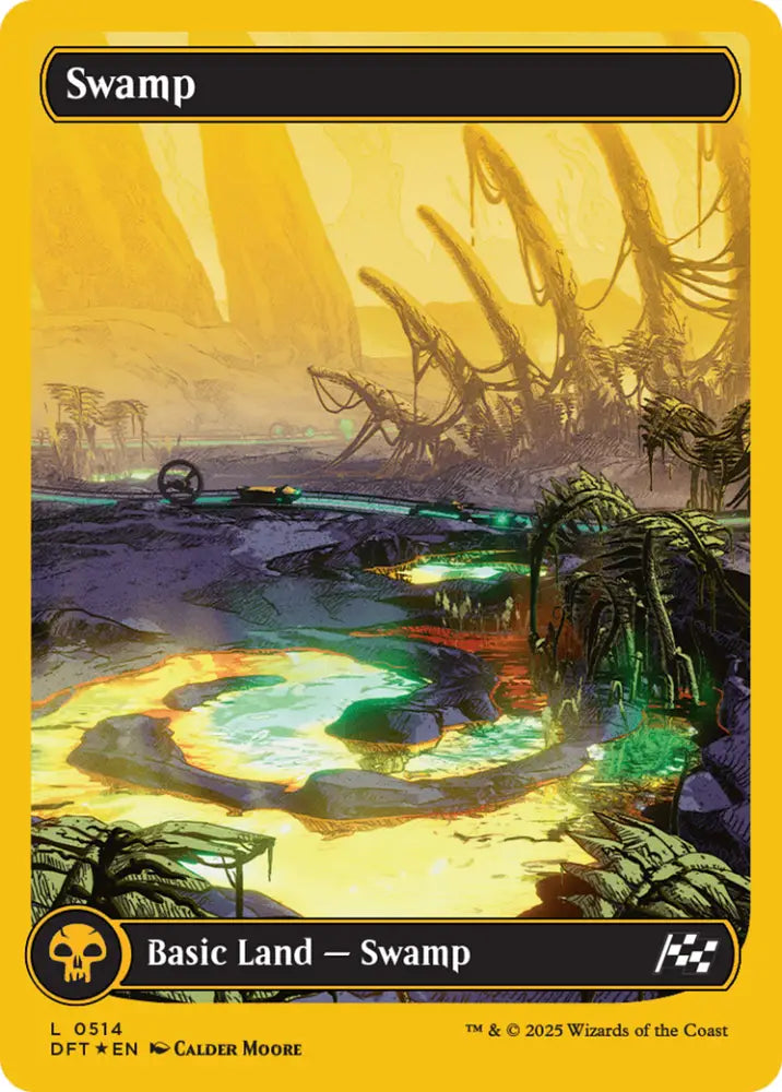 Swamp (0514) (First-Place Foil) [Aetherdrift] - MTG Single