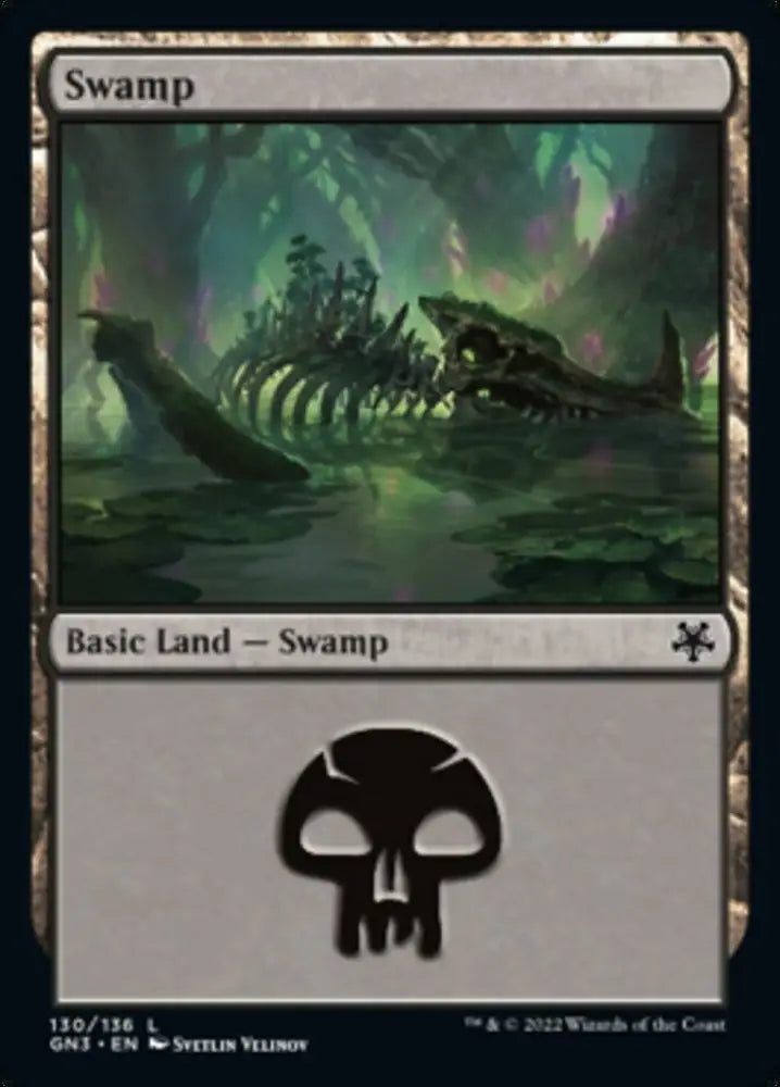 Swamp (130) [Game Night: Free-for-All] - MTG Single